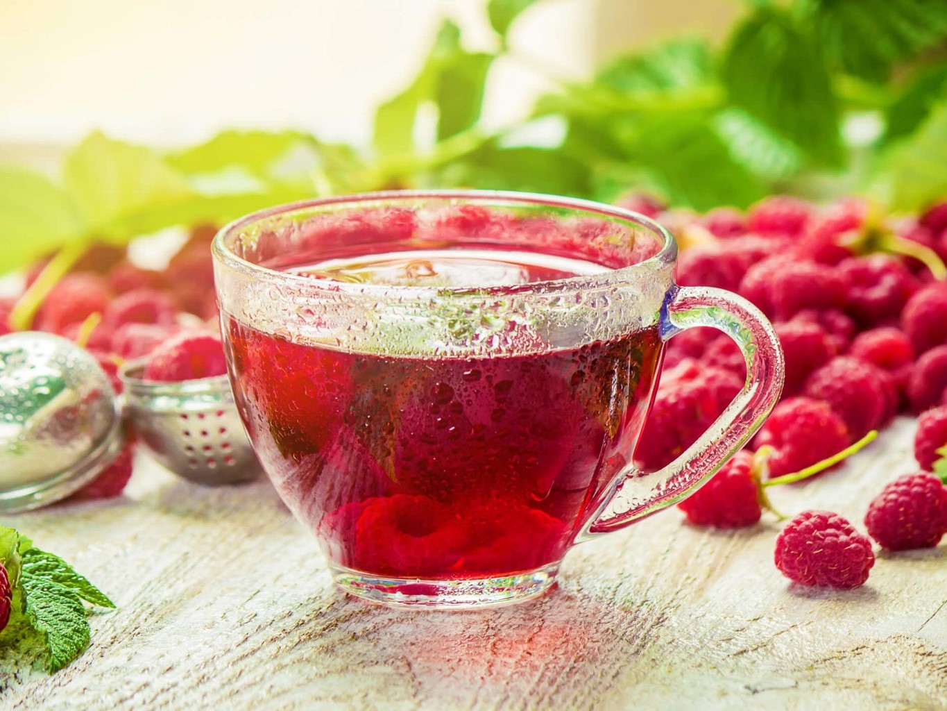 chá de frutas vermelhas