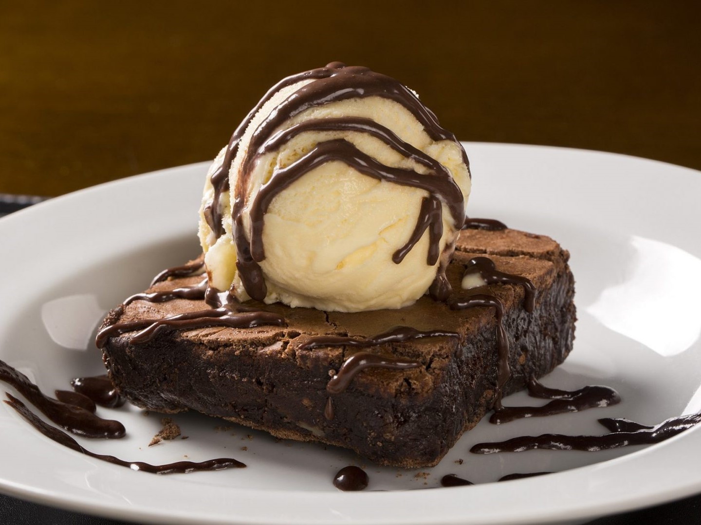 brownie com sorvete